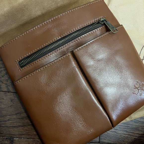 Patricia Nash Tan Leather Crossbody Bag - Picture 6 of 7